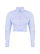 Elisabetta Franchi Elisabetta Franchi Double-Collar Cropped Shirt