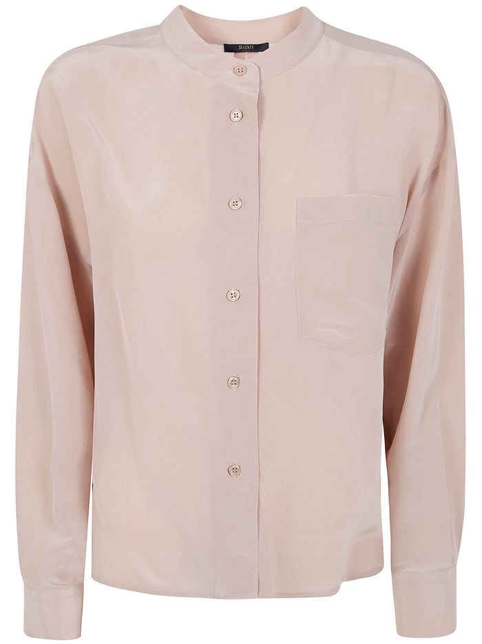 Seventy Mixed Silk Sand Wash Shirt