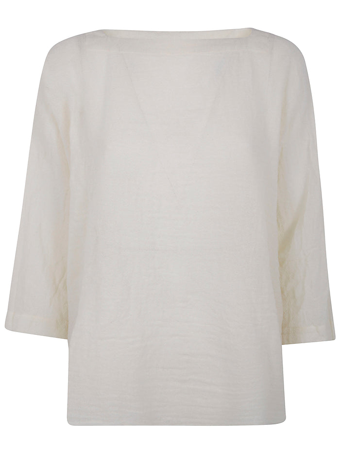 Daniela Gregis "Camicia Quadrato" Washed Wool Shirt