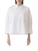 Fabiana Filippi Cropped Poplin Shirt With Detail On The Back