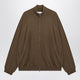 The Frankie Shop Baxe Knit Sports Jacket In Wool Blend Brown
