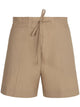 Parosh Canyox Nude Cotton Shorts