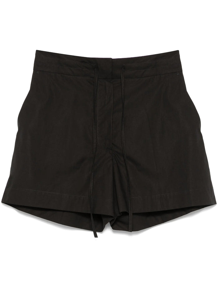 Parosh Canyox Black Cotton Shorts