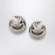 Panconesi Blow Up Huggies Earrings In Silver Tone