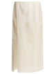 Loulou De Saison White Silk Skirt