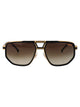 Carrera Matte Black Gold Stainless Steel Sunglasses