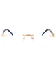 Carrera Gold Blue Metal Glasses