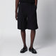 Pt Torino Black Cotton Bermuda Shorts