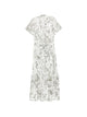 Alice + Olivia Printed Cotton Midi Dress