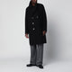 Harris Wharf London Black Doublebreasted Wool Coat