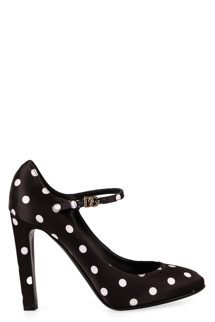 Dolce & Gabbana Satin Mary Jane Pumps
