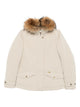 Woolrich Beige Fur Trim Coat