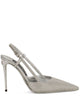Dolce & Gabbana Metallic Lollo Slingback Shoes