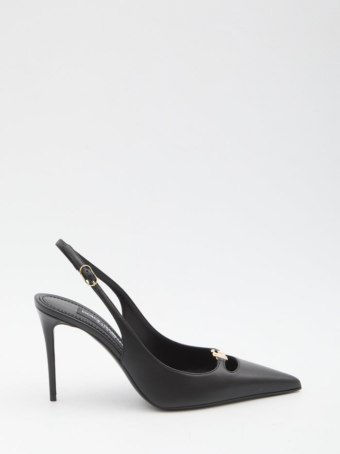 Dolce & Gabbana Leather Pumps With Logo