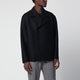 Harris Wharf London Navy Short Double-Breasted Wool Coat