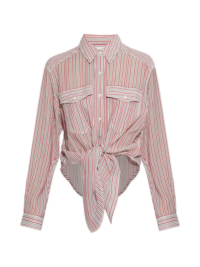 Isabel Marant Ecru Red Cotton Nath