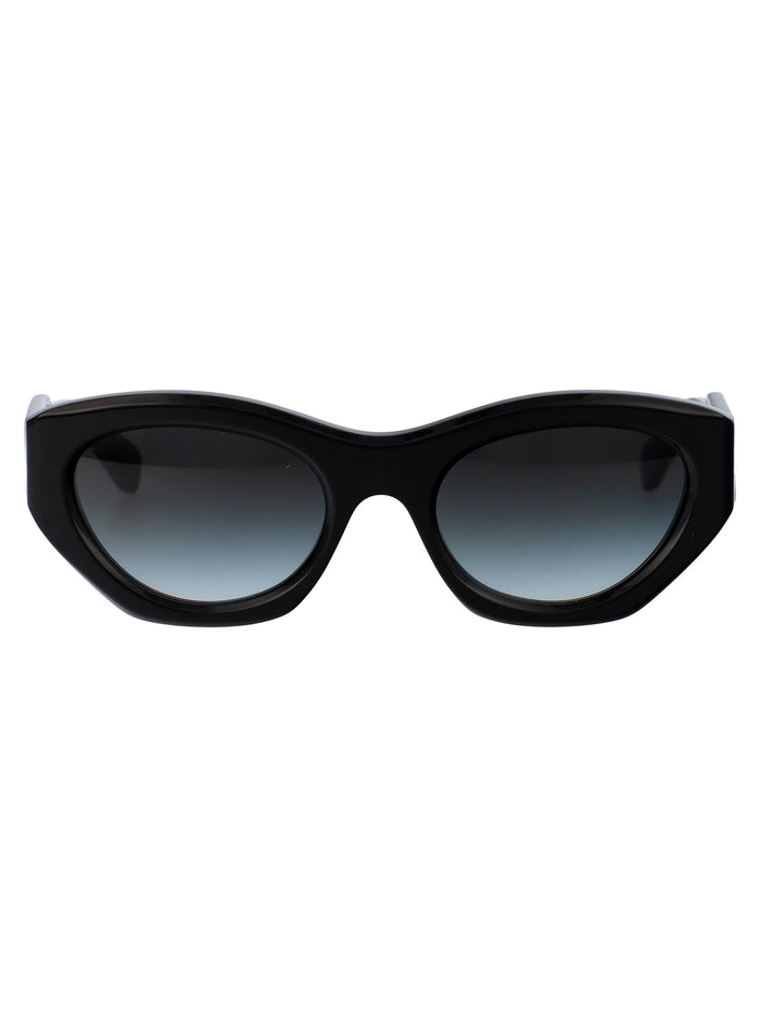 Chloé Black-Black-Grey Acetate Sunglasses