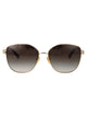 Chloé Metallic Gold Green Sunglasses