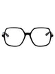 Chloé Black-Black-Transparent Acetate Glasses