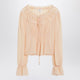 Chloé Blouse With Tie In Pink Silk Georgette