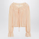 Chloé Blouse With Tie In Pink Silk Georgette