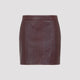 Chloé Grape Leather Mini Skirt