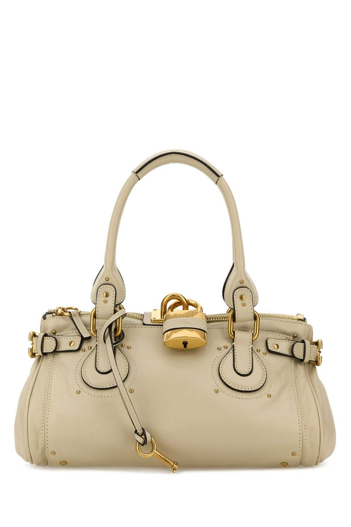 Chloé Sand Leather Paddington Shoulder Bag