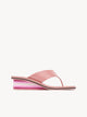Chloé Chloe Swimming Cool Wedge Thongs Coffee Pink