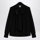 Chloé Black Silk Blouse With Lavallière