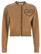 Chloé Heart Intarsia Cardigan
