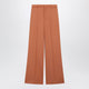 Chloé Burnt Brown Flared Wool Trousers