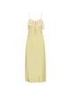 Chloé Lace-Trim Silk Maxi Dress