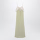 Chloé Long Dusty Green Silk Slip Dress