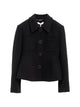 Chloé Black Virgin Wool Polyamide Elastane Jacket