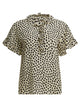 Chloé Crepe De Chine Ruffle Blouse