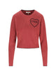 Chloé Cropped Fitted Wool Knit Logo Sweater