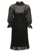 Chloé Mini Dress With Puffed Sleeves And Ruffles In Lurex Knit
