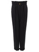 Chloé Wide-Leg, High-Waisted Trousers In Grain De Poudre Wool