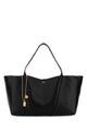 Chloé Black Leather East-West Chloã© Spin Shopping Bag