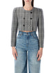 Chloé Chloé Cropped Checked Jacket