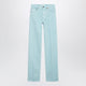 Chloé Straight Jeans In Turquoise Organic Cotton Denim