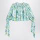 Chloé Floral-Print Silk-Jacquard Blouse