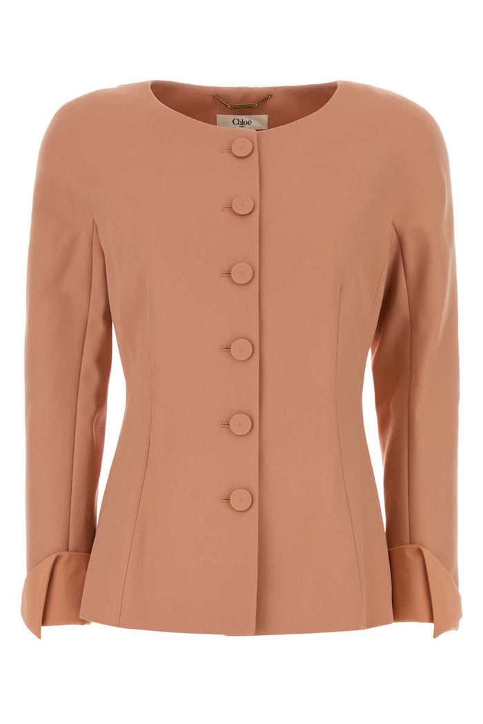Chloé Antiqued Pink Wool Blazer