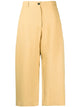 Studio Nicholson Wide Leg Cropped Cotton Trousers
