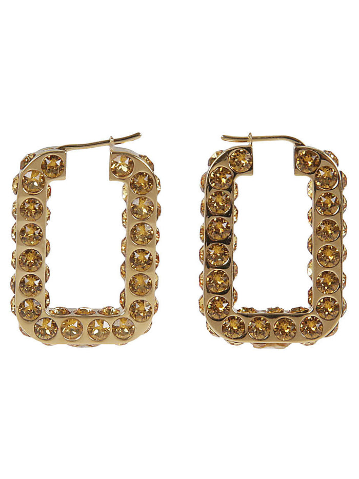 Amina Muaddi Charlotte Hoop Earrings