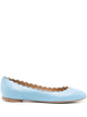 Chloé Lauren Leather Ballerina Shoes