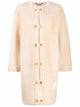 Chloé Light Camel Leather Cotton Coat