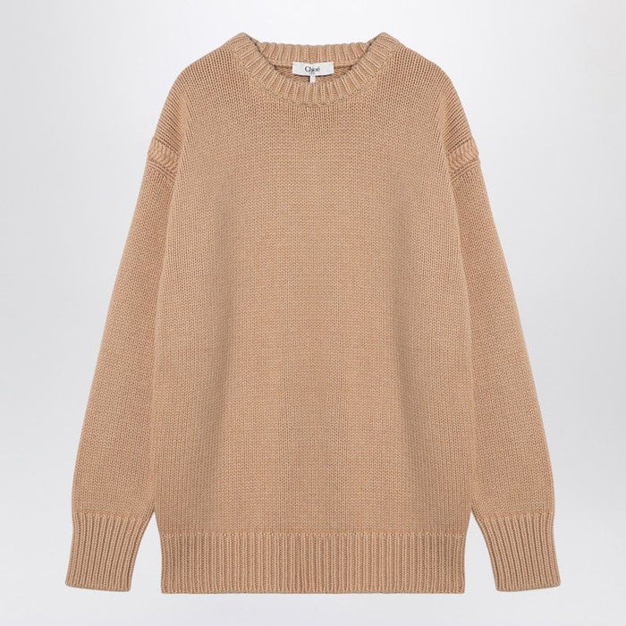 Chloé Skin Pink Cashmere Blend Oversize Sweater
