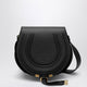 Chloé Saddle Marcie Bag In Black Grained Leather