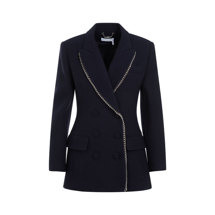 Chloé Double-Breasted Virgin Wool Jacket